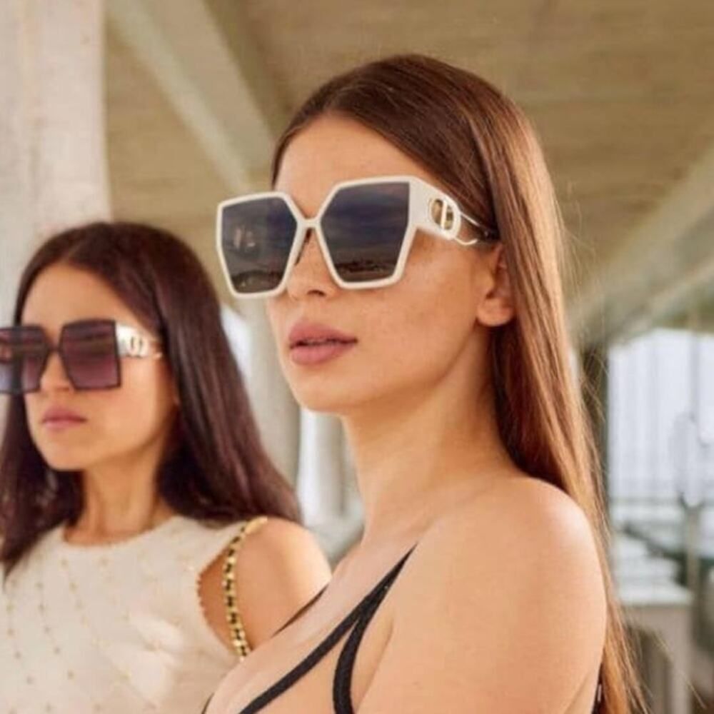 NEW Dior Sunglasses 30MONTAIGNE BU 95A1 White Grey Women